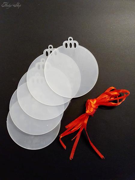 Acryl Weihnachtskugel Anhänger Set